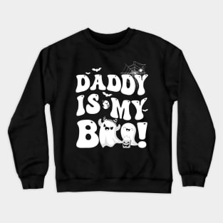 Groovy Mama Is My Boo Halloween For Boys Girls Kids Youth Crewneck Sweatshirt